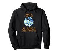 Flor del Territorio de Alaska Myosotis No me olvides Sudadera con Capucha
