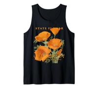 Flor del territorio de California La flor silvestre de la amapola Camiseta sin Mangas