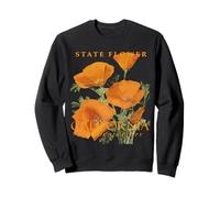 Flor del territorio de California La flor silvestre de la amapola Sudadera