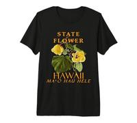 Flor del Territorio de Hawái El Hibisco brackenridgei Camiseta Premium