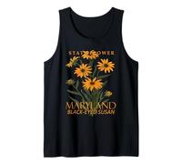 Flor del Territorio de Maryland La Susan de Ojos Negros Camiseta sin Mangas