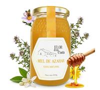FLOR d'en Costa | Miel Cruda de Azahar | Tarro de Cristal de 500g | Pura de Abeja | Directa del Apicultor a tu Mesa | Sin Pasteurizar ni Aditivos ni Azucares | Cosecha Artesanal | 100% Natural