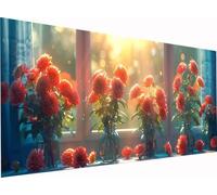 Flor Diamond Painting Grande 40x80cm, 5D DIY Diamond Painting C-2137