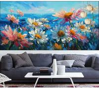 Flor Diamond Painting Grande 80x220cm Pintura de Diamante Adultos Océano Diamond Art,DIY Cristal Artes Artesanal Bordado Lienzo Kits de Punto de Cruz Manualidades Adultos para Decor Regalos VQ-1018