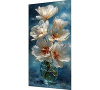 Flor Diamond Painting Kit Completo, 5D Diamond Painting Flor Pintura Diamante Adultos, Fai da Te Strass Bordado de Punto de Cruz Puzzle Pintura Diamante pour Decoración Pared Hogar 100x200cm a6-bd7