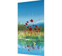Flor Diamond Painting Kit Completo, 5D Diamond Painting Paisaje Pintura Diamante Adultos, Fai da Te Strass Bordado de Punto de Cruz Puzzle Pintura Diamante pour Decoración Pared Hogar 40x80cm a4-bd55