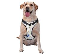 Flor Dibujada a Mano,Arnés para Mascotas, arnés Reflectante Ajustable para Perros,S