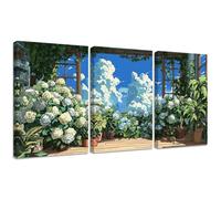 Flor DIY 5D Kit de Pintura de Diamante Completo para Adultos 40x50cm, Paisaje Diamond Painting Redondo Mosaico Rhinestone de Punto de Cruz Arte Manualidades Decor de Pared del Hogar e Regalo 2S-182