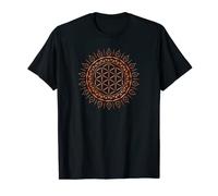Flor espiritual de la vida - geometría sagrada y efecto fresco Camiseta