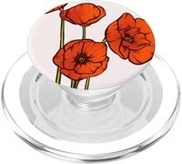 Flor Floral Amapola Amapolas Flor Silvestre PopSockets PopGrip para MagSafe