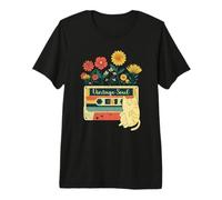 Flor Floral Lindo Gatito Alma Flores Wildflower Mamá Niña Camiseta Premium