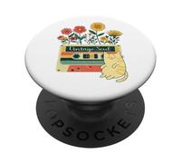 Flor Floral Lindo Gatito Alma Flores Wildflower Mamá Niña PopSockets PopGrip Adhesivo