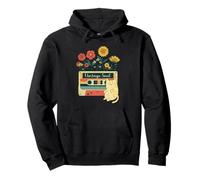 Flor Floral Lindo Gatito Alma Flores Wildflower Mamá Niña Sudadera con Capucha