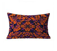 Flor Funda Cojin 50 x 70, Fundas Cojines 50x70cm Suave Cómodo Absorbente del Sudor y Transpirable, Funda Cojin Sofa Cama Retro para Personas Que Sudan con Facilidad Home Decoration BZTL-2922