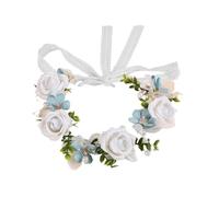 Flor Headband, Floral, Rose Garland, Bloom Wreath, Band for Wedding