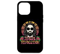 Flor hippie retro maravillosa de la Revolución de Jesús, fe cristiana Carcasa para iPhone 12 Pro Max