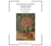 Flor Imperiale, Coral Snake and Spider, Brazil Cross Stitch Pattern - Marianne North - Regular Size Edition: Regular and Large Print Cross Stitch Pattern