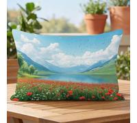 Flor Impermeable Funda Cojin 60x80cm Juego de 1, Fundas Cojines kdd-4460