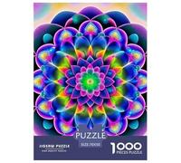 Flor Mandala 1000 Pièce Puzzle Jeu De Famille Créatif Jigsaws Jeu De Défi Unique Pour Adultes Et Enfants 70x50cm/1000pcs