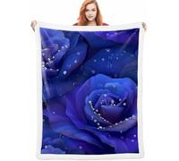 Flor Manta Sofa Invierno, Planta Manta Ponderada 140x200cm Cobijas de Invierno de Sensación de Cachemira, Suave Acogedora Cálida y Esponjosa, Blankets para Sofá y Cama Sillón, Regalo A-225