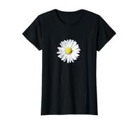 Flor Margarita Blanca Moda Femenina Elegante Casual Mujeres Camiseta