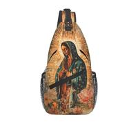 Flor María 6 Unisex Sling Bag Multiusos Bolso Bandolera Con Cremallera Bolsa Cruzada Para Senderismo Ciclismo Trabajo Viaje