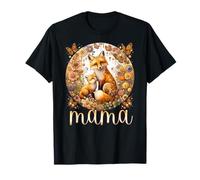 Flor Mariposa Mamá Lindo Bebé Zorro - Animal Mamá Día de Camiseta