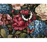 Flor Mariposa Puzzle 3000 Piezas Adultos, Rompecabezas con Letras en la Parte Posterior - Piezas Que Encajan Perfectamente, Reto de Concentración, Regalo para Mujer y Decor Hogar, 122 x 81 cm w0-287