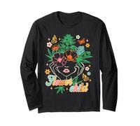 Flor Niño Cannabis Weed Lover Marihuana Stoner Babe 420 Manga Larga