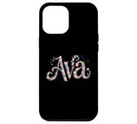 Flor Nombre AVA Personalizado Chica Nametag Garden Carcasa para iPhone 12 Pro MAX