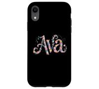 Flor Nombre AVA Personalizado Chica Nametag Garden Carcasa para iPhone XR