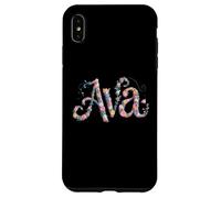 Flor Nombre AVA Personalizado Chica Nametag Garden Carcasa para iPhone XS MAX