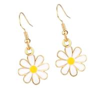 Flor Pendientes Colgantes Elegante Esmaltado Floral Sementales Aleación Para Mujer Trajes Casual/Formal Mujer Ligero