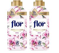 Flor Perfumador para la Ropa con fragancia floral Rosa, hasta 36 dosis, 720ml, 1 Unidad (Paquete de 2)
