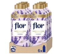 Flor Perfumador para la Ropa, con perlas de frescor, fragancia Lavanda - 216 lavados (6x36 lavados)