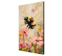 Flor Pintar por Numeros Adultos, Animal Pintura por Numeros Kit, Easy Paint by Numbers Adult Niños, con 3 Pinceles y Pigmento Acrílico, DIY Manualidades Home Decor Regalo 60x120 cm, con Marco, d500k