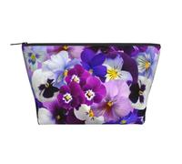 Flor Purpura, Bolsa de artículos de tocador Bolsa de Maquillaje Bolsa de cosméticos Bolsa de artículos de tocador de Viaje portátil