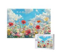 Flor Puzzle 1500 Piezas Adultos, 87x57cm Gran Formato Puzzle Color Patrón Diseño, Jigsaw Adultos DIY Artesanía con Embalaje de Caja de Regalo, Home Room Wall Decor, Regalo Mujer Hombre, Model688