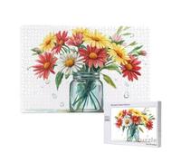 Flor Puzzle 3000 Piezas Adultos, 122x81cm Gran Formato Puzzle Color Patrón Diseño, Jigsaw Adultos DIY Artesanía con Embalaje de Caja de Regalo, Home Room Wall Decor, Regalo Mujer Hombre, Model1192