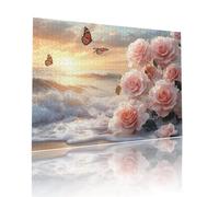 Flor Puzzle Adultos 2000 Piezas Desafiando lo Imposible Rompecabezas Atardecer Jigsaw Puzzles Adecuado para Adultos y a Partir de 7 AñOs Niños para Entretener o Decoración y Regalos 70x99cm t-308