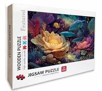 Flor Puzzle Madera, Dolphin Puzzle 4000 Piezas Adultos con Compact Box 141x87cm, Rompecabezas Desafiante, Juegos de Rompecabezas Creativos para Hombres Mujeres Adolescente, Regalos para niñas, 4-8013