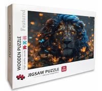 Flor Puzzle Madera, Lion Puzzle 4000 Piezas Adultos con Compact Box 141x87cm, Rompecabezas Desafiante, Juegos de Rompecabezas Creativos para Hombres Mujeres, Decoración Verano, Regalo niñas, 7-1974