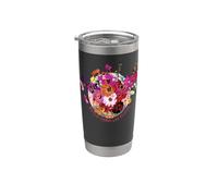 Flor Ramo Brillo como las flores Vaso térmico de acero inoxidable de doble pared