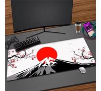 Flor Roja Alfombrilla de Ratón XXL,Grand Mouse Pad Gaming 700x400x3mm,Mejora La Precisión y La Velocidad Alfombrilla Escritorio Antideslizante,Alfombrilla ratón Gaming para Ratón,Teclado
