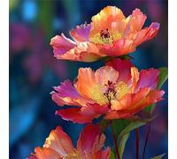 Flor roja Puzzle 90 Piezas para Adultos, DIY Rompecabezas Adultos 90 Piezas, Entretenimiento Creativo, Puzzles Clásicos, Juego de Habilidad para Toda La Familia
