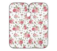 Flor Rosa Rosa Capa Peluqueria Ligera Barberos Delantal Impermeable Cortar Cabello Delantal Para Adulto Peluquería Niños 140X168Cm