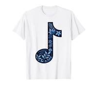 Flor Selva Nota Música Músico Camiseta