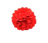 Flor sevillana con Pinza 8 cm roja