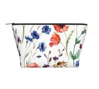Flor Silvestre Amapola Crisantemo Margaritas, Bolsa de artículos de tocador Bolsa de Maquillaje Bolsa de cosméticos Bolsa de artículos de tocador de Viaje portátil