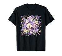 Flor Silvestre Lavanda Vintage Prado Floral Camiseta